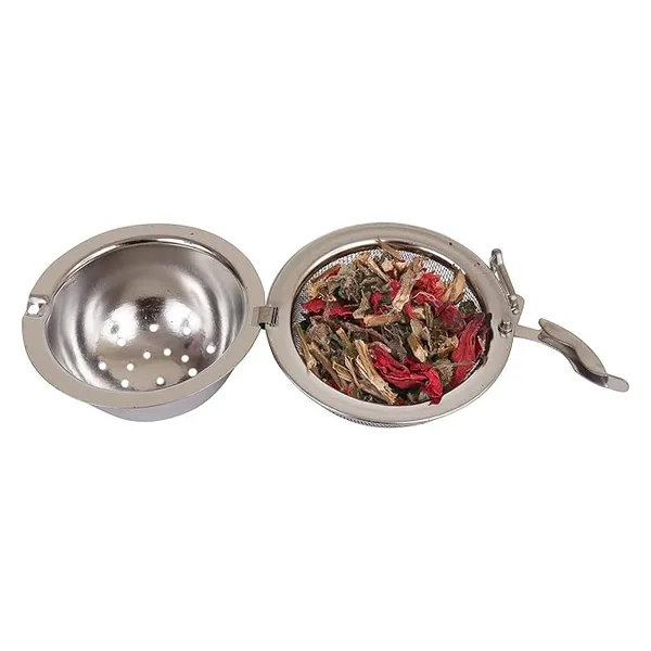 Tea_Infuser_Ball__Shape_with_Chain_Half_Mesh_,_Dia_5cm_,_SS_Food_Grade