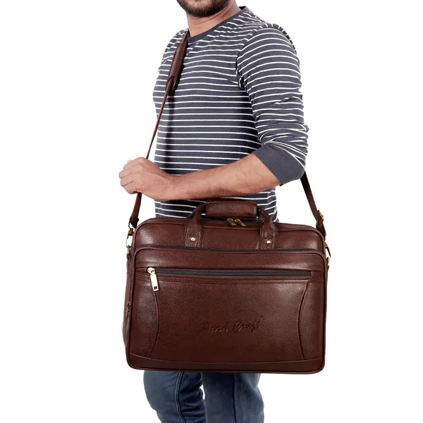 Men_Brown_PU_Leather_Finish_Laptop_Messenger_Bag