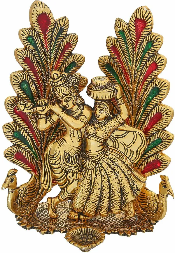 Dancing_Radha_Krishna_With_Peacock_Decorative_Showpiece_-_17_Cm_(Aluminium)