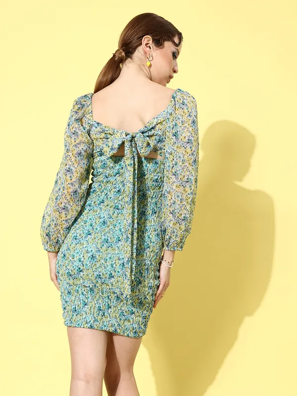 Green_Chiffon_Bodycon_Dress_For_Women
