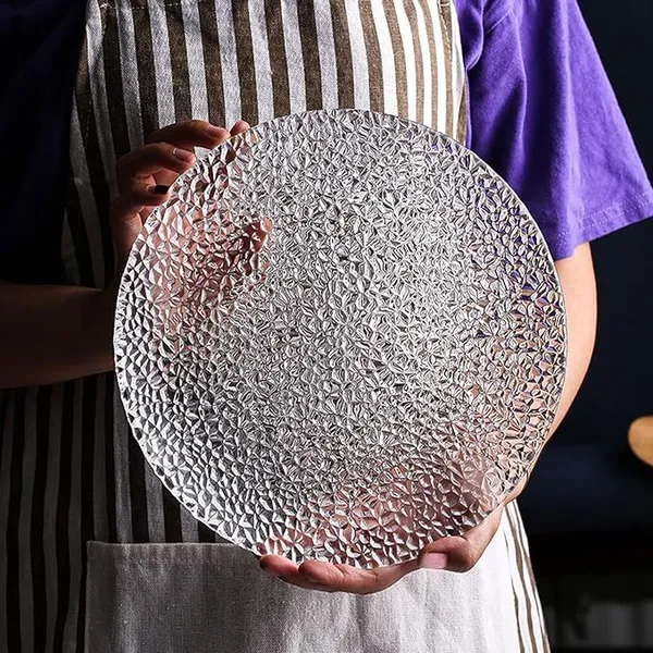 8_inch_Flower_Glass_Plate_Decorative_Crystal_Clear_Glass_Plate-_Dry_Fruits_Sweets_Chocolate_Snack_Plate_for_Dining,Catering_Event,_Dinner_Parties,Wedding_Dinner_Plate_Set_of_2