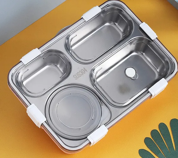 Jumbo-Sized_4_Compartment_Stainless_Steel_Insulated_Lunch_Box_(850Ml)