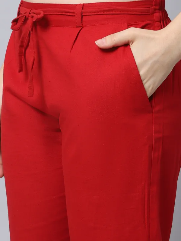 Red_Pleat-front_Cigrette_Pants
