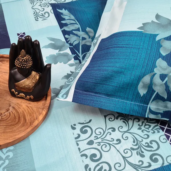 220_TC__100%_Pure_Cotton_King_Size_Bedsheet_with_2_Pillow_Covers_|_Reactive_Dye_Printing_|_Color_:_Iced_Aqua
