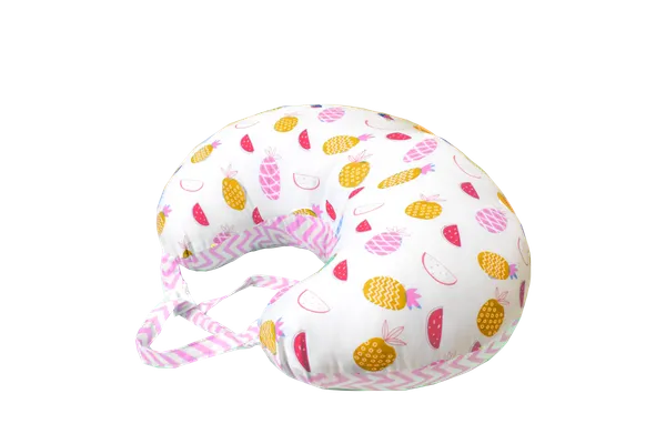 Fruity_Baby_Feeding_Pillow_Bedding_Set_with_Mosquito_net_and_Sleeping_Bag_Combo_(Pink)