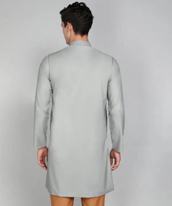 Solid_Grey_Cotton_Blend_Nawabi_With_Paijama