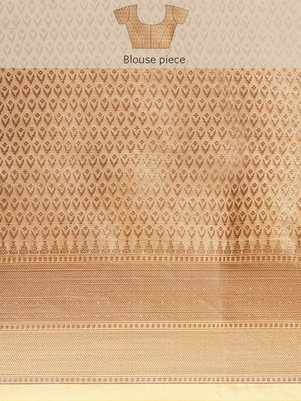 Beige_Masrise_Cotton/Cotton_Banarasi_Sarees_For_Women