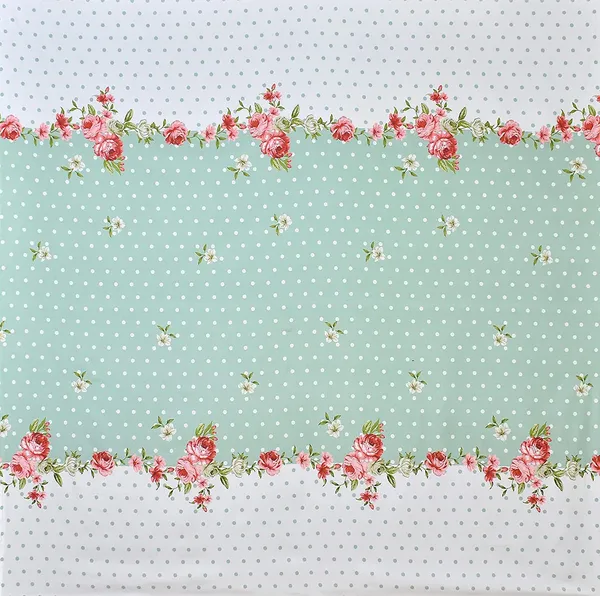 220TC_Combo_of_8_Pcs_Diwan_Set_Covers_and_Double_Bed_Bedsheet_with_2_Pillow_Covers_-_Green_Polka_Dots