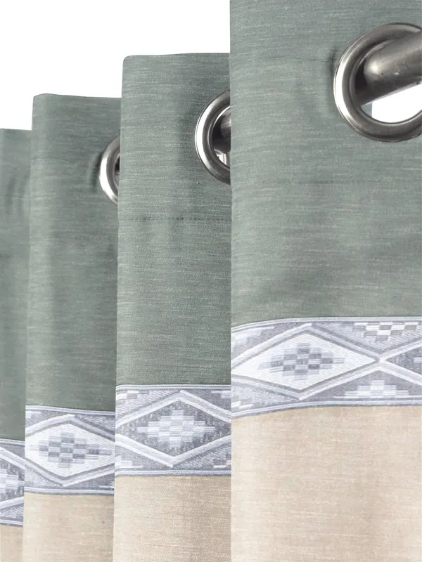 Pack_of_2_Cotton_Grey_Silver_Arizona_Ikat_Collection_Curtain_Set_for_Window_and_Door
