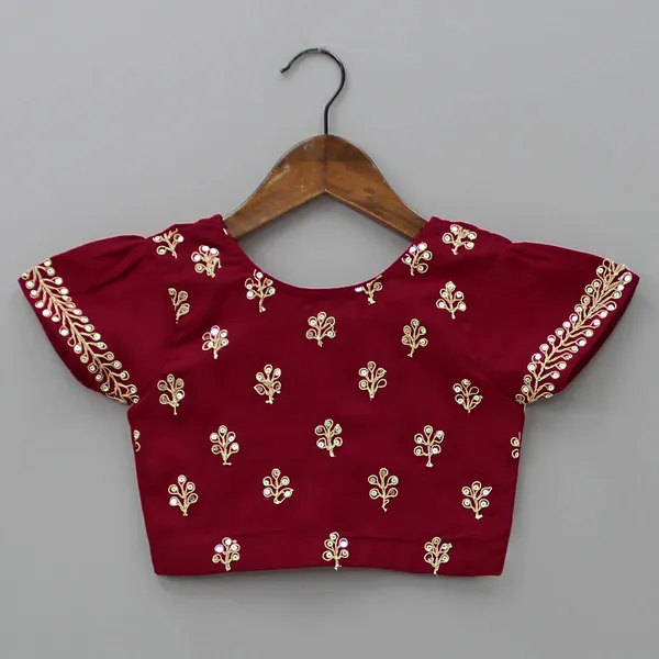 Maroon_Taffeta_Silk_Embroidered_Full_Stitched_Lehenga_Choli_Set