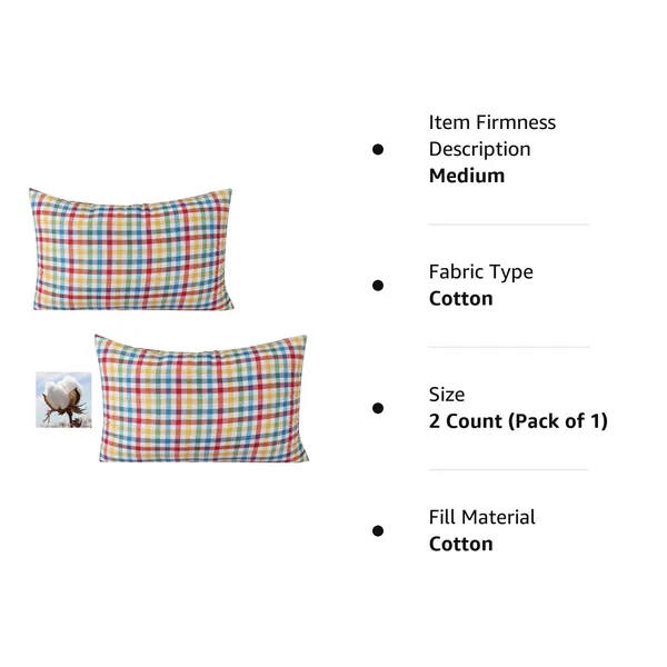 Set_of_2_Organic_Cotton_Kapas_Filled_Pillow_with_Firm_Medium_Hardness,_16_x_24_Size,_700_gm_Pillow