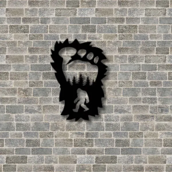 Wooden_Wall_Art_for_Home_Decoration__|_Bigfoot_Foot_Print__|_Black