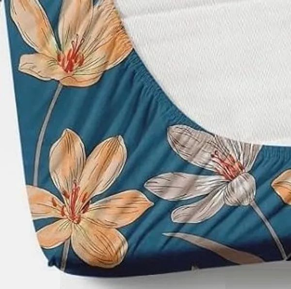 Green_Lilly_King_Size_Double_Bed_Elastic_Fitted_100%_Cotton_Bedsheet_with_2_Pillow_Cover_(72"x78"_Upto_6"_Mattress)