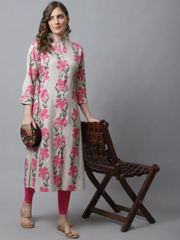 Pink_Viscose_Floral_Printed_A-Line_Kurta