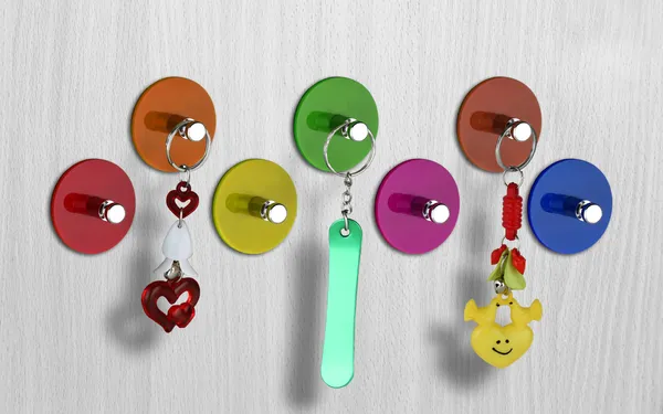 Pack_Of_7(Round)-Multicolour_Heavy_Duty_Adhesive_Decorative_Acrylic_Sticky_Key_Holder
