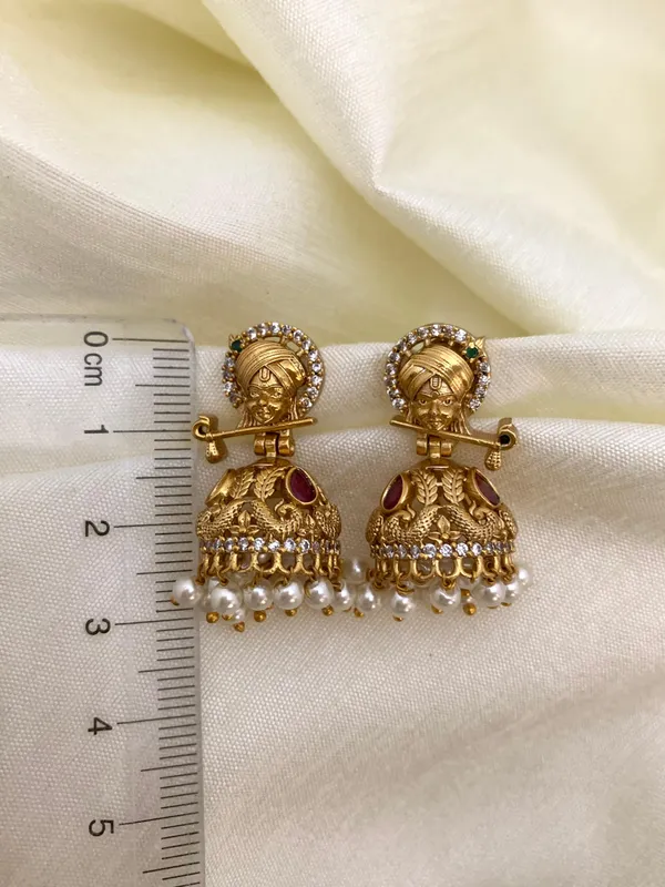 Lord_Krishna_Antique_Matte_Jhumki