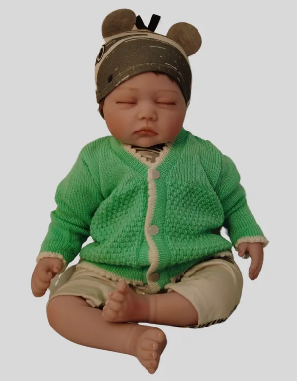 Green_Sweater_Front_Open_V_Neck_Coat_For_Baby