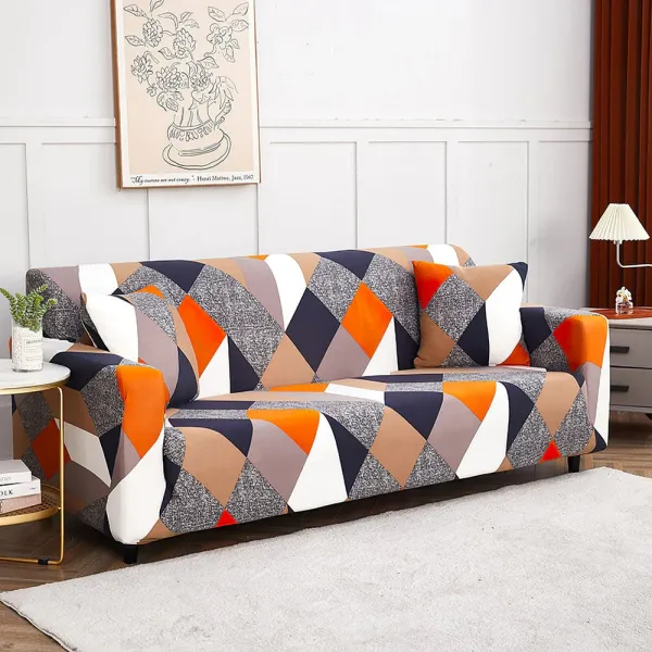 Prism_Orange_Polyester_Elastic_Stretchable_Printed_Sofa_Cover