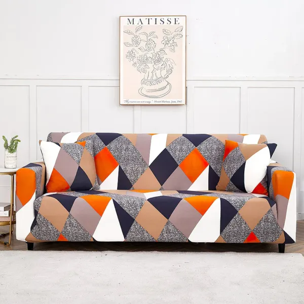 Prism_Orange_Polyester_Elastic_Stretchable_Printed_Sofa_Cover