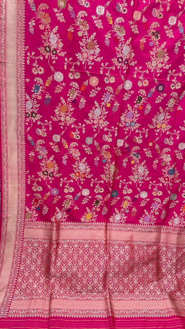 Humairah_Pure_Handwoven_Katan_Silk_Pink_Minakari_Floral_Jangla_Jaal_Zari_Booti_and_Kadhwa_Pallu_with_Pink_Kadhwa_Stripe_Blouse