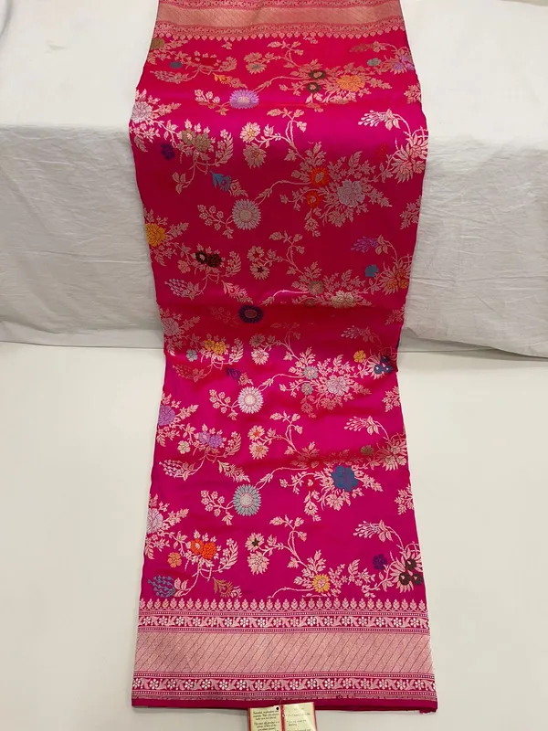 Humairah_Pure_Handwoven_Katan_Silk_Pink_Minakari_Floral_Jangla_Jaal_Zari_Booti_and_Kadhwa_Pallu_with_Pink_Kadhwa_Stripe_Blouse