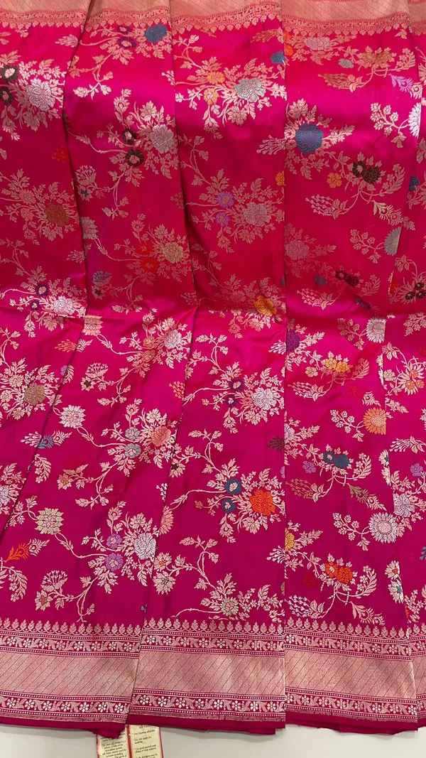 Humairah_Pure_Handwoven_Katan_Silk_Pink_Minakari_Floral_Jangla_Jaal_Zari_Booti_and_Kadhwa_Pallu_with_Pink_Kadhwa_Stripe_Blouse