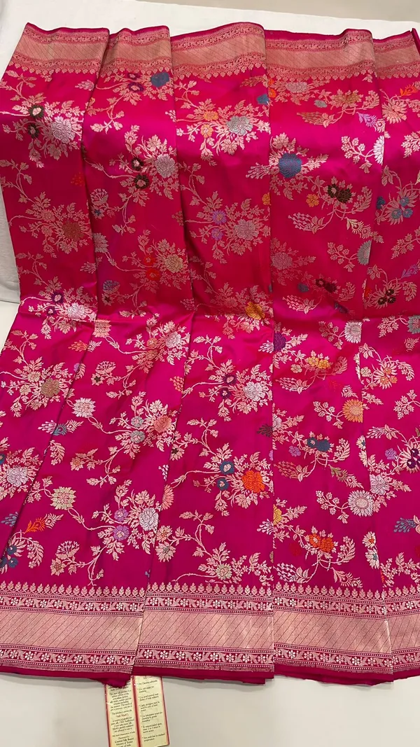 Humairah_Pure_Handwoven_Katan_Silk_Pink_Minakari_Floral_Jangla_Jaal_Zari_Booti_and_Kadhwa_Pallu_with_Pink_Kadhwa_Stripe_Blouse