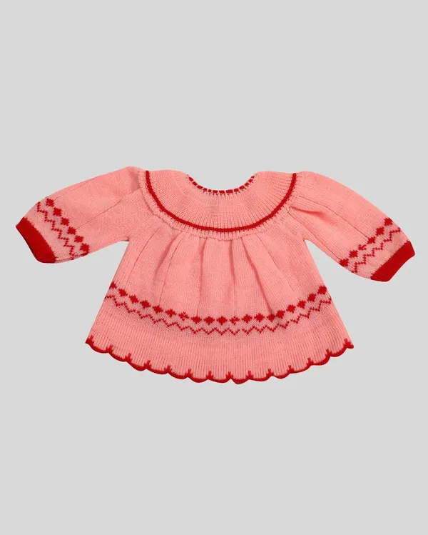 Pink_Woolen_Knitted_Frock_For_Baby