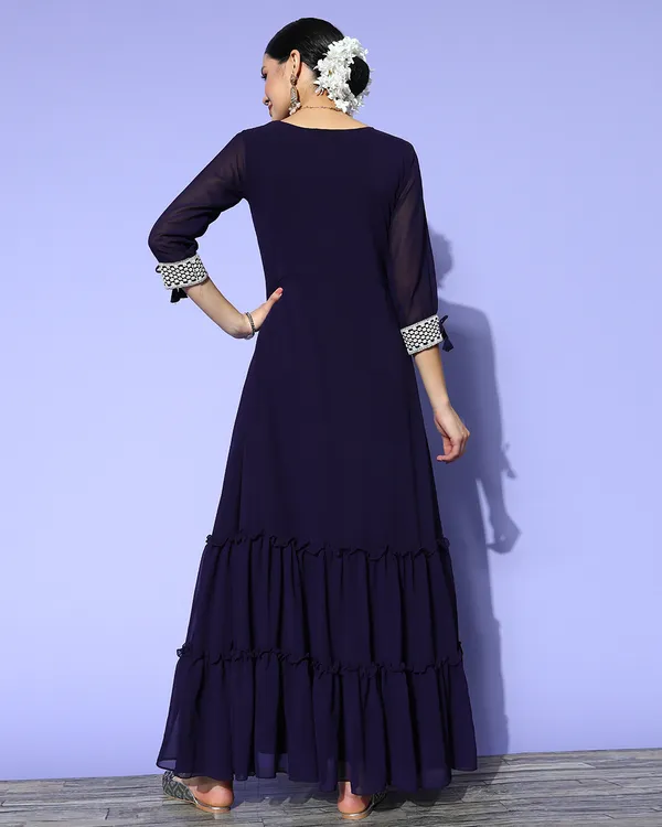 Purple_Georgette_Floral_Sequence_Embroidered_A-Line_Gown