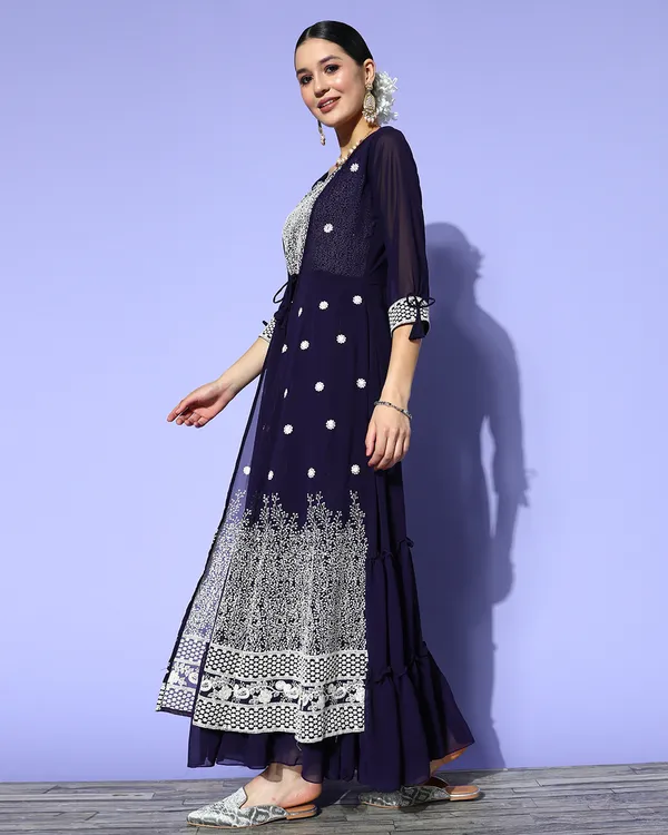 Purple_Georgette_Floral_Sequence_Embroidered_A-Line_Gown
