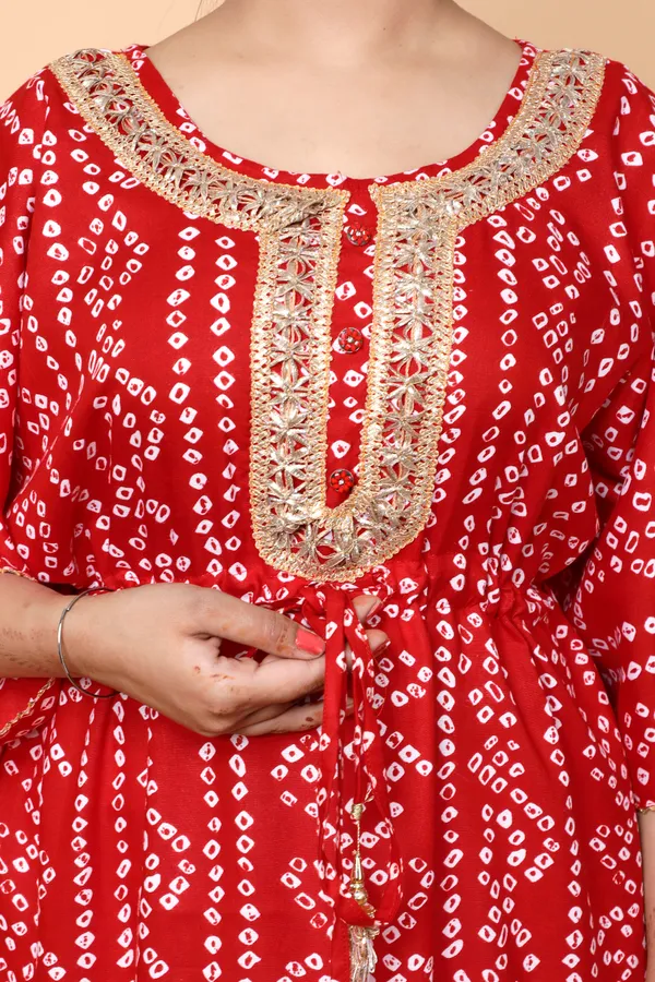 Bandhej_Printed_Heavy_Kaftan_for_This_Festive_Season