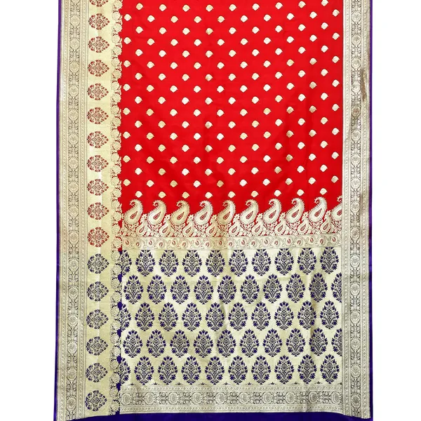 Red_Satin_Silk_Banarasi_Sarees_For_Women