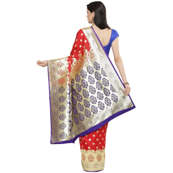 Red_Satin_Silk_Banarasi_Sarees_For_Women