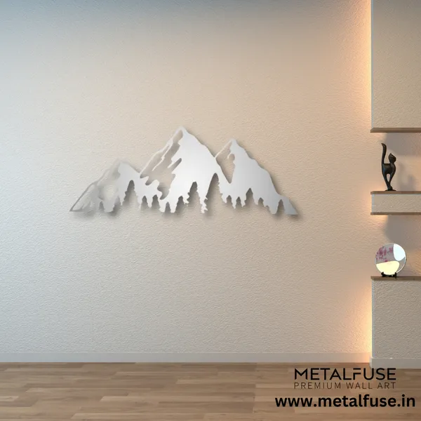 Metal_Wall_Art_for_Home_Decoration__|_Timberline_Mountains__|_Silver