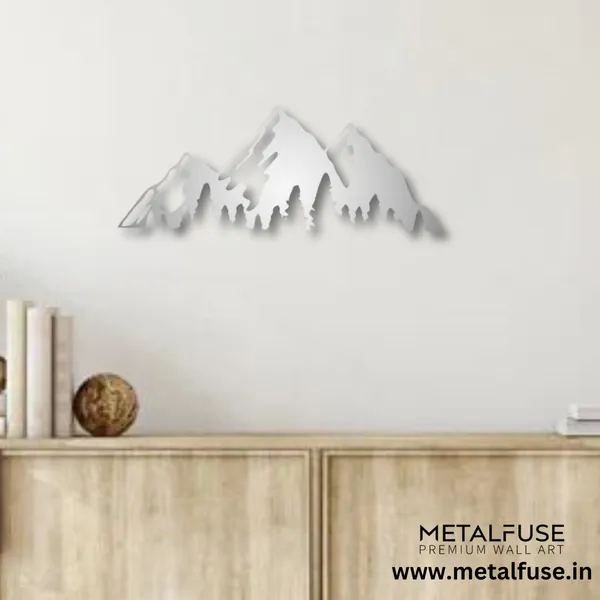 Metal_Wall_Art_for_Home_Decoration__|_Timberline_Mountains__|_Silver