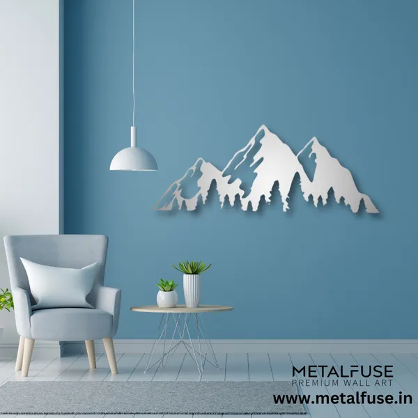 Metal_Wall_Art_for_Home_Decoration__|_Timberline_Mountains__|_Silver