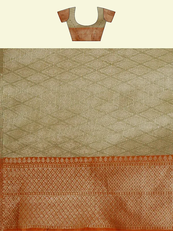 Sea_Green_Cotton_Blend_Banarasi_Sarees_For_Women