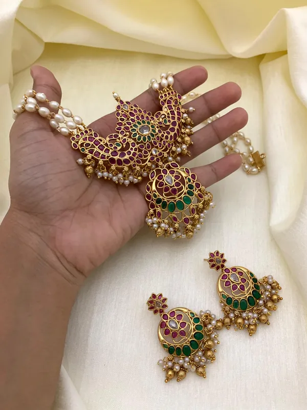 Gorgeous_real_kemp_stone_matte_finish_gold_beads_Malla