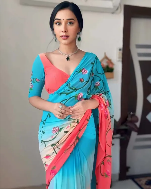 Sky_Blue_Colour_1-Minute_Ready_To_Wear_Georgette_Saree_With_Blouse_Piece