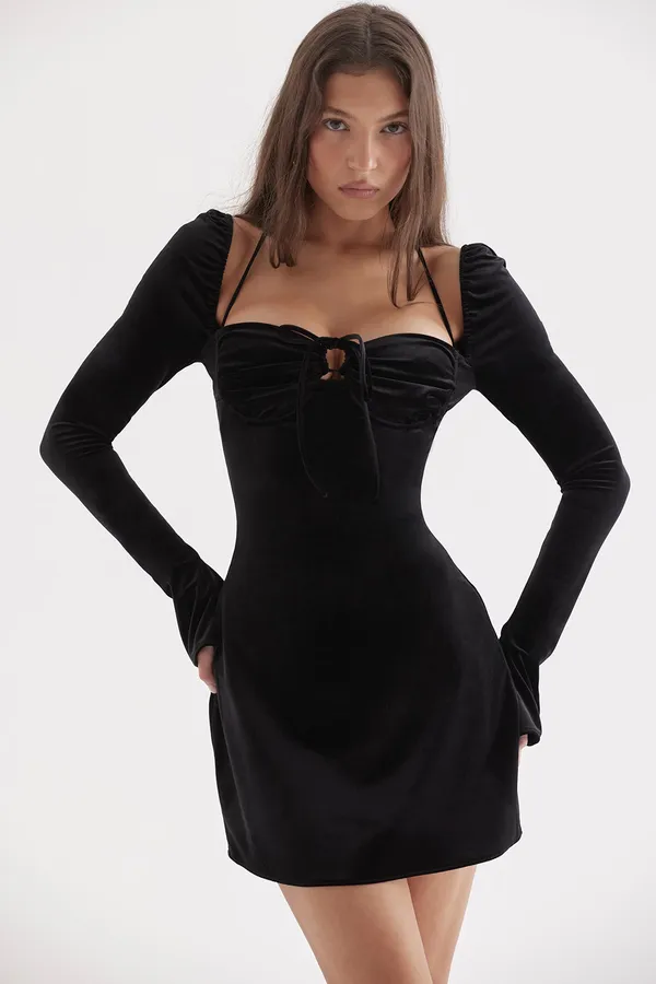 Premium_Party_Girl_Halter_Mini_Hot_Sexy_Western_Wear_Dress