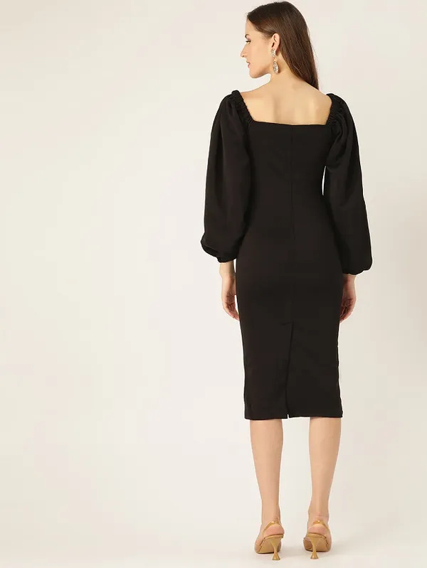 Black_Polyester_Bodycon_Dress_For_Women