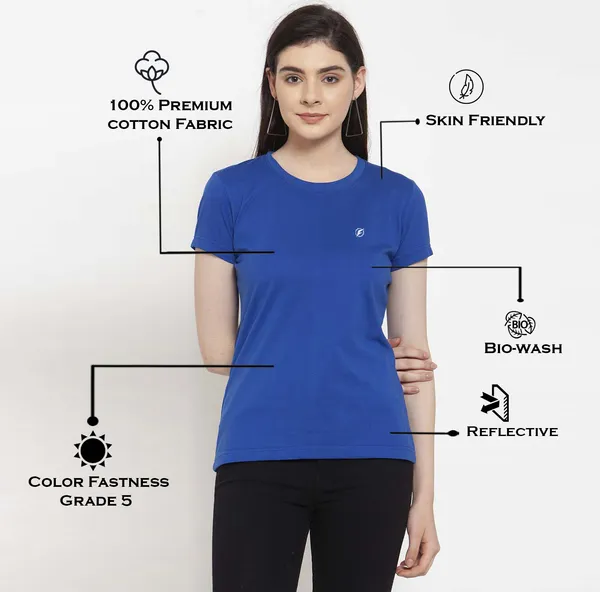 Pack_of_2_Red_&_Blue_Cotton_Round_Neck_Short_Sleeves_T-Shirt_For_Women