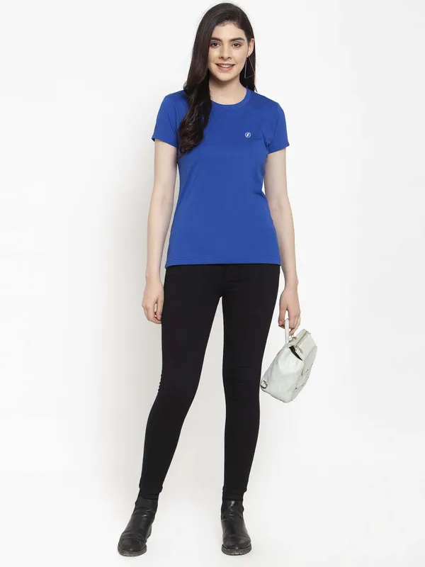 Pack_of_2_Red_&_Blue_Cotton_Round_Neck_Short_Sleeves_T-Shirt_For_Women