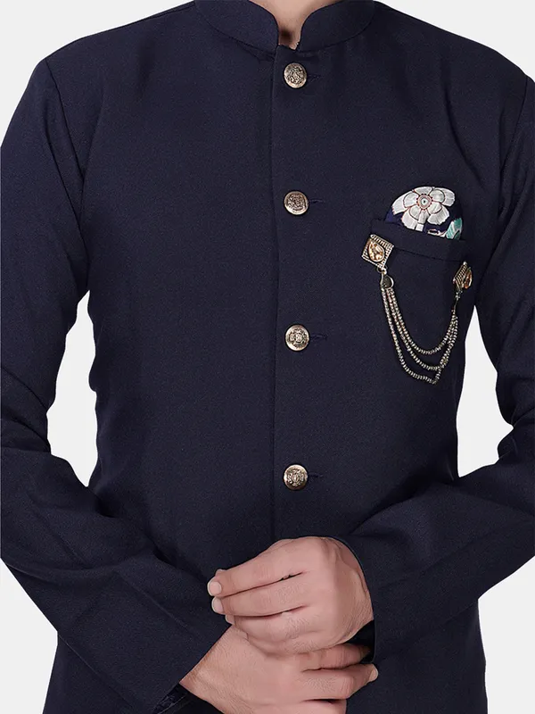 Solid_Navy_Blue_Cotton_Blend_Nawabi_With_Patiyala