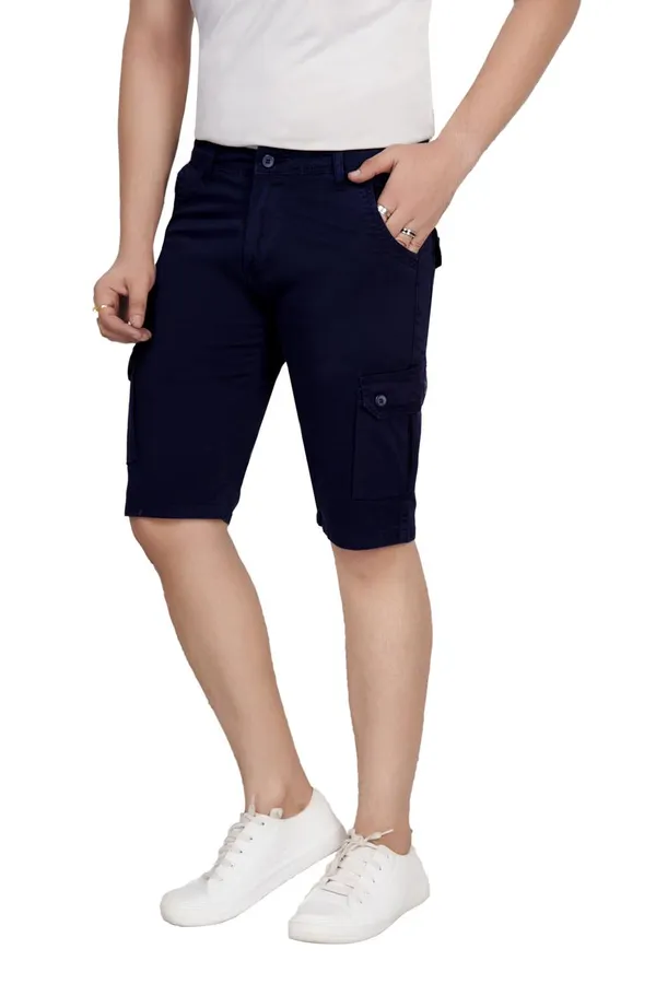 Navy_Blue_Cotton_Cargo_Shorts_For_Men