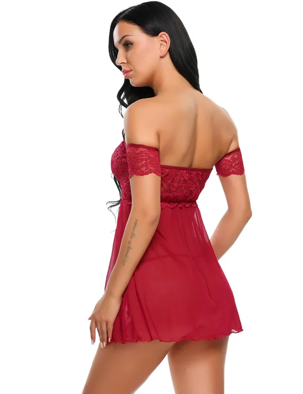 Maroon_Bralette_Babydoll_Dress_For_Women