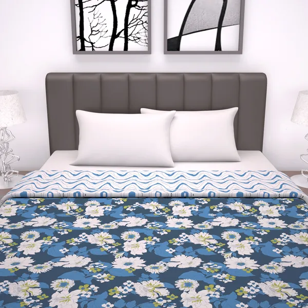 Microfiber_Reversible_Floral_Double_Bed_AC_Dohar_Blanket_-_Celestial_Blue