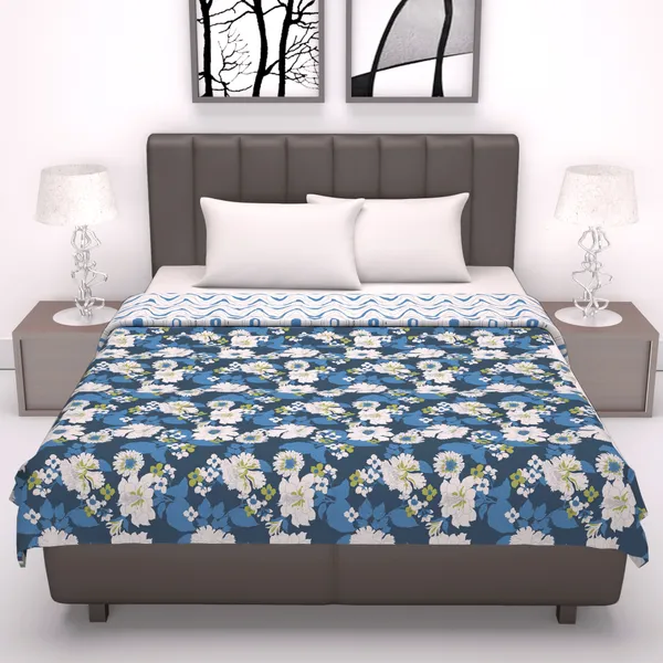 Microfiber_Reversible_Floral_Double_Bed_AC_Dohar_Blanket_-_Celestial_Blue