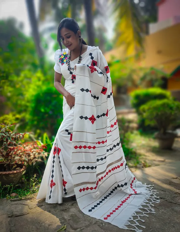 White_Temple_Border_Handloom_Pure_Cotton_Saree