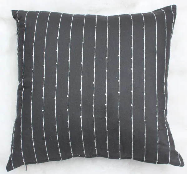 Pack_of_2_Piece_Black_Polysilk_Harmony_Sequence_Collection_Cushion_&_Pillow_Cover_for_Living_Room_and_Bedroom